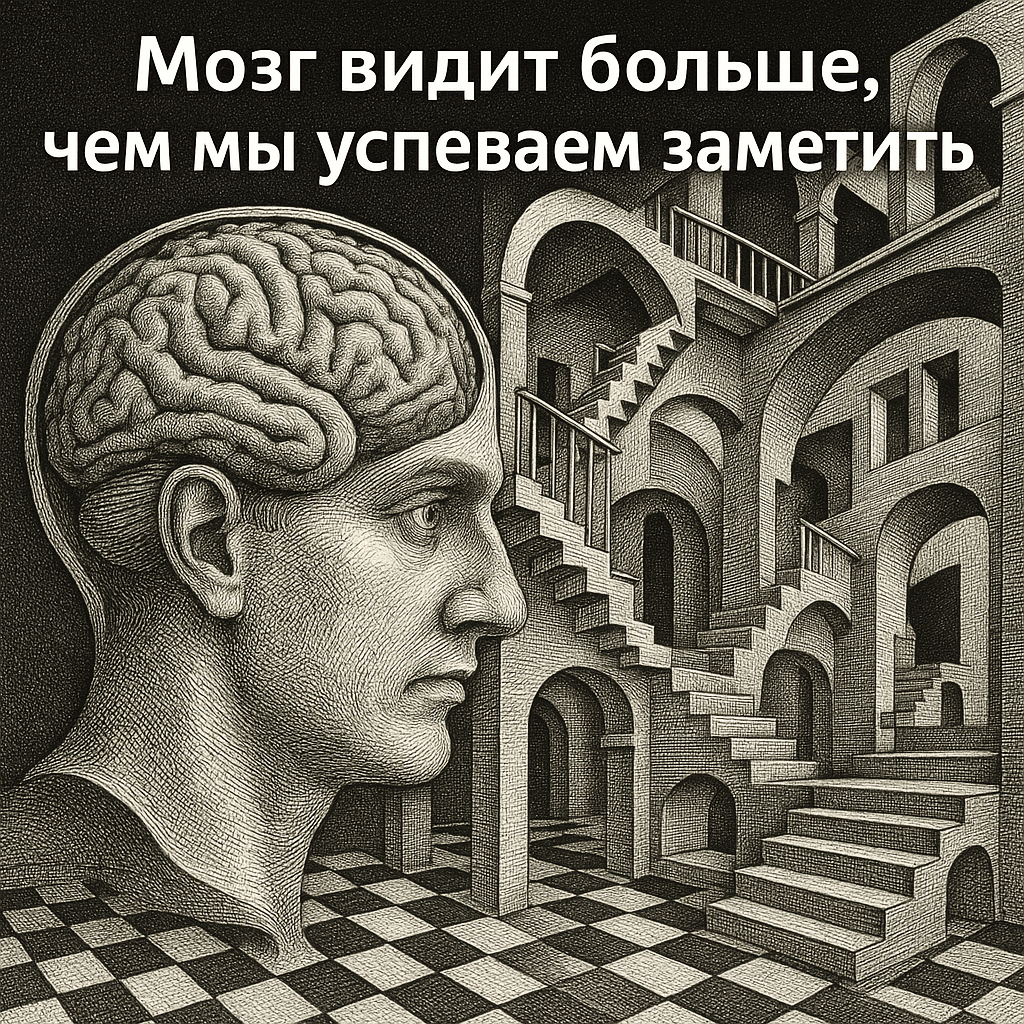 Escher-Style Brain Pattern