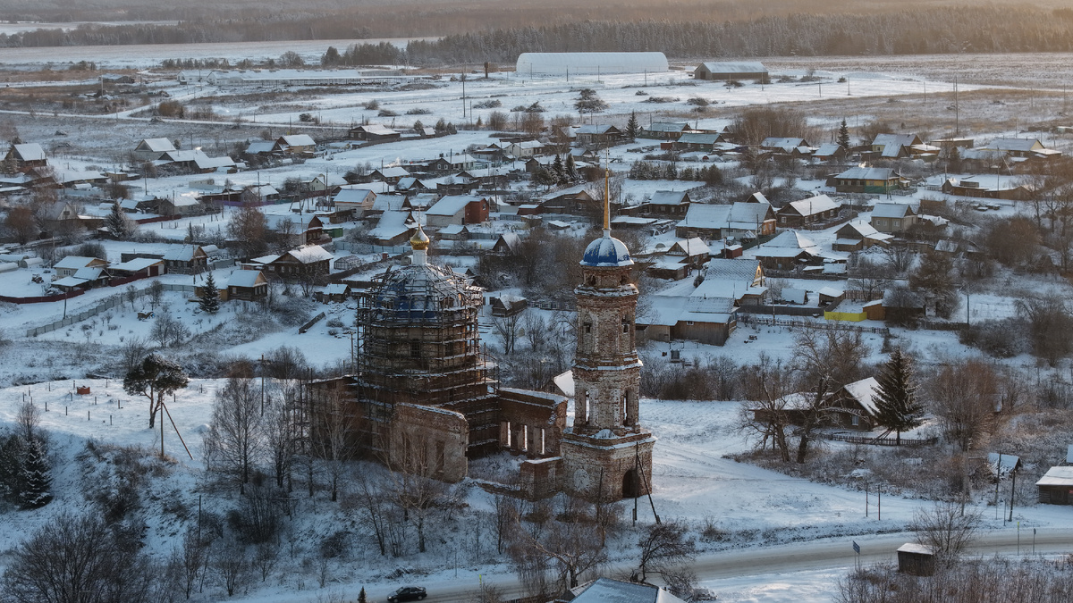 храм в селе Острожка