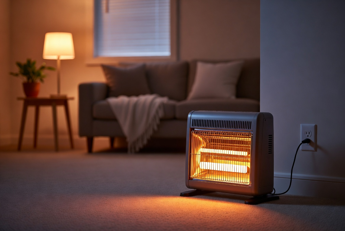 Тёплый угол дома зимой