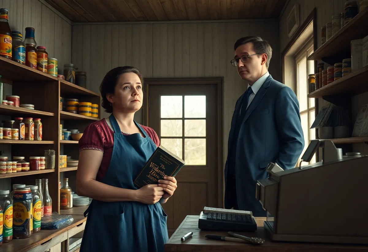 Люська с книгой в руках. Фото созданное с помощью нейросети 