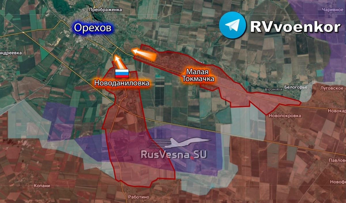    Российская армия освободила Червоное и Новоданиловку