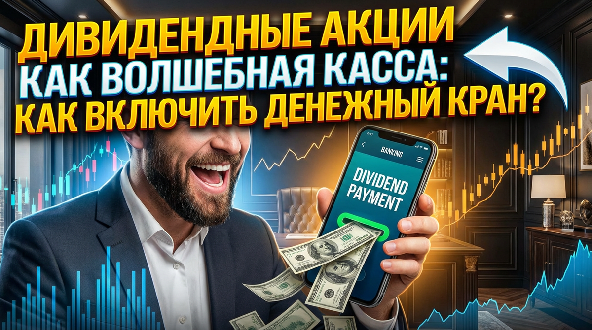 ДИВИДЕНДНЫЕ АКЦИИ КАК ВОЛШЕБНАЯ КАССА: КАК ВКЛЮЧИТЬ ДЕНЕЖНЫЙ КРАН, КОТОРЫЙ НИКОГДА НЕ ПЕРЕСОХНЕТ