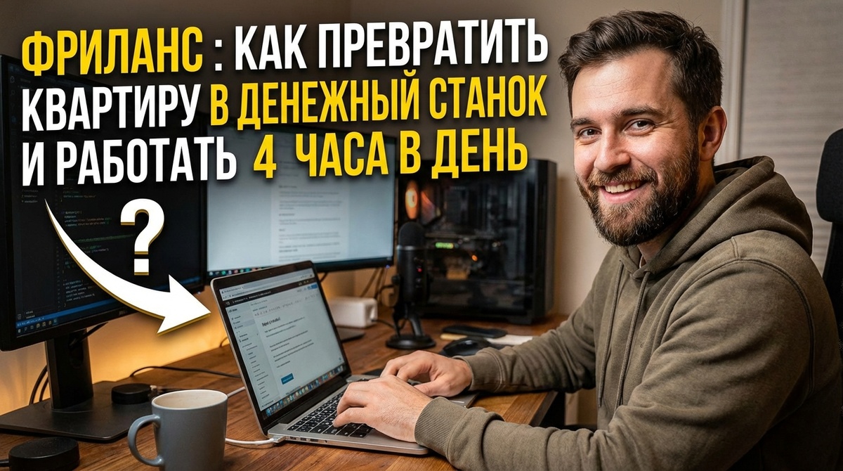 КАК ПРЕВРАТИТЬ КВАРТИРУ В ДЕНЕЖНЫЙ СТАНОК И РАБОТАТЬ 4 ЧАСА В ДЕНЬ