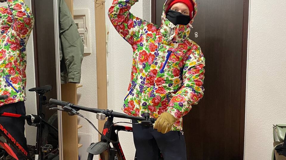 Наконец-то на улице -18 и можно идти кататься на велике