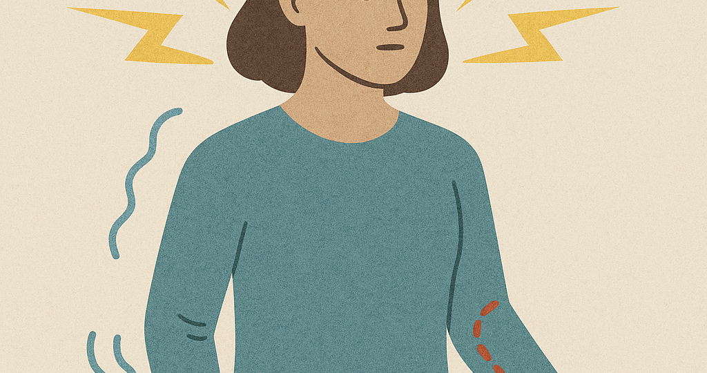 Как появляются онемения, вибрации, покалывания и мышечные подёргивания: о том, как невроз берет тело в заложники?