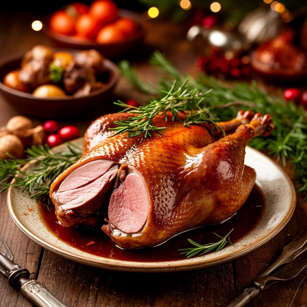 Тушёная утка