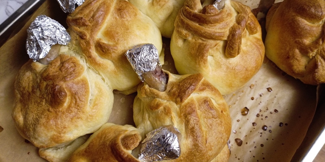 Куриная голень в мешочках