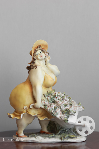 Дама с тележкой, серия Толстушки, Джузеппе Армани. http://kunstgalerie.ru/