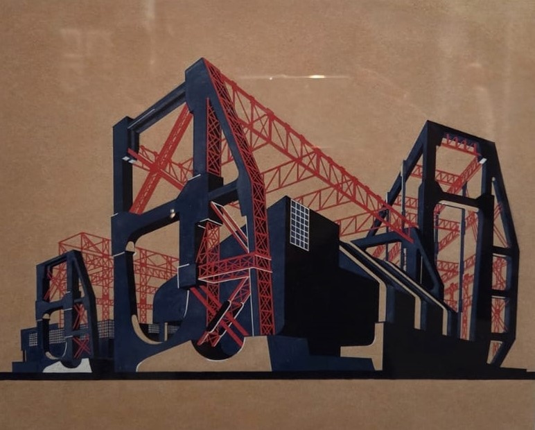 Яков Чернихов. Композиции из цикла "Архитектурные фантазии". Бумага, карандаш, тушь 1929-1932 