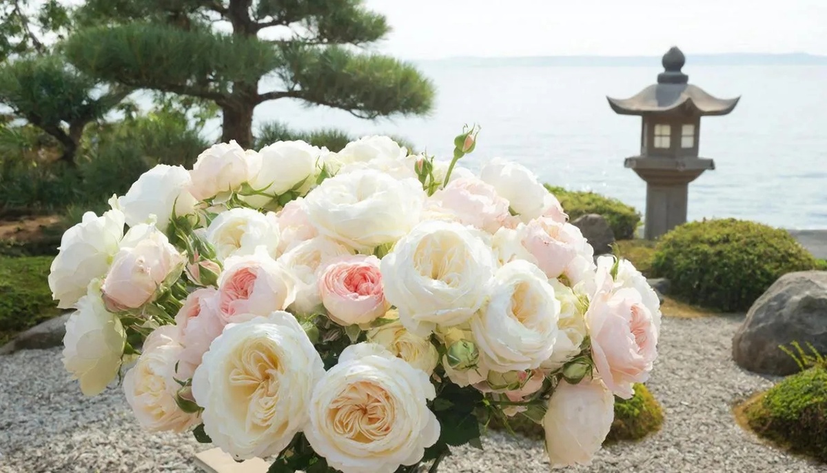 Рисунок японских роз, сделал гига чат.