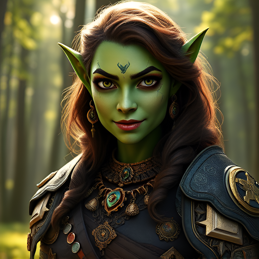 Урсула - имя мной придумано, в романе орчанку зовут Грнагретия, да простит мне писательница эту вольность. 