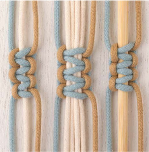 Квадратный узел в макраме: осваиваем базу за 10 минут