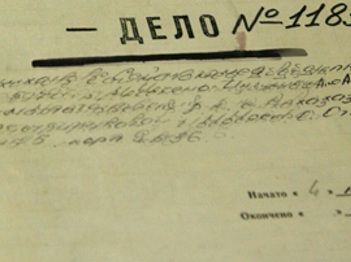    Уголовное дело. Архив | © РИА Новости