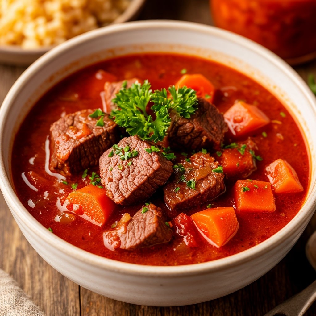 Тушёная говядина