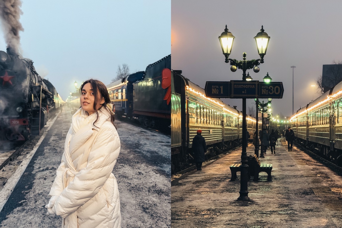 Фото из моего декабрьского путешествия в прошлом году - Рускеальский эксперсс в Карелии!