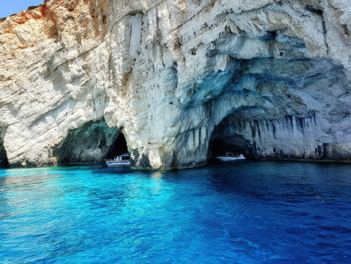 Голубые пещеры Греции