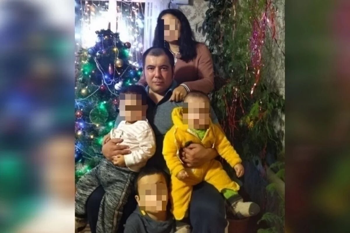    В аварии погиб отец и один из пяти малышей.