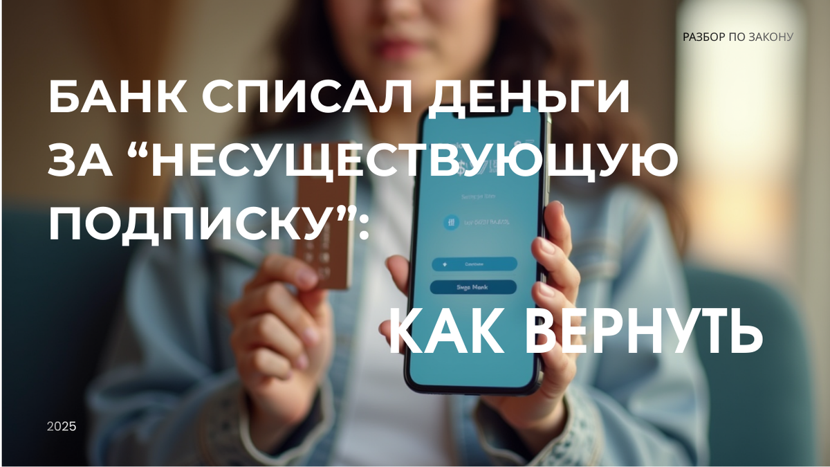 Что делать, если банк списал деньги за подписку, которую вы не оформляли. Инструкция, права клиента и рабочие способы вернуть средства.
