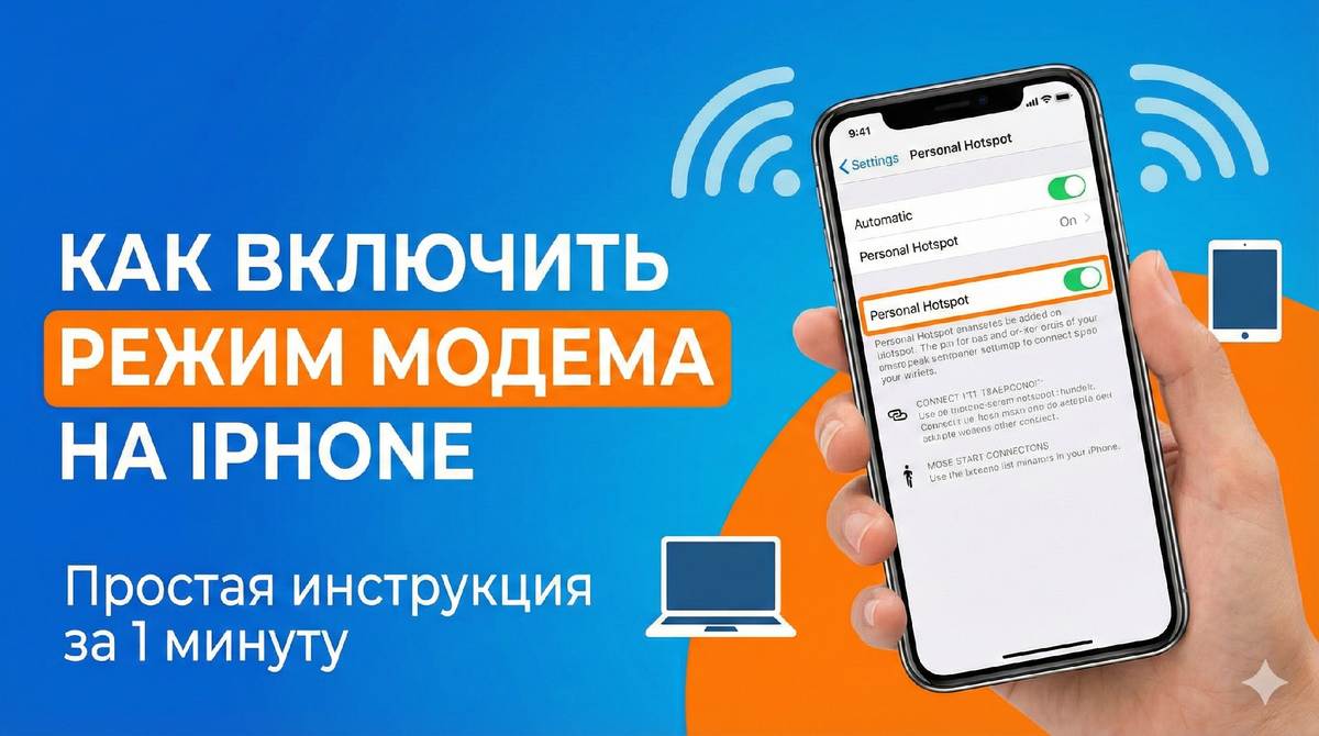 Как включить режим модема на iPhone: подробная инструкция.