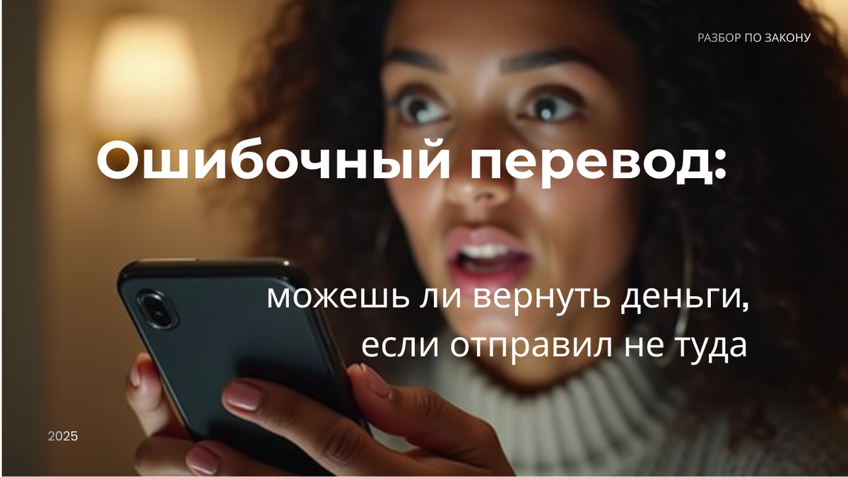 Ошибочный перевод — это не приговор. Разбираем, как вернуть деньги законно в 2025 году.