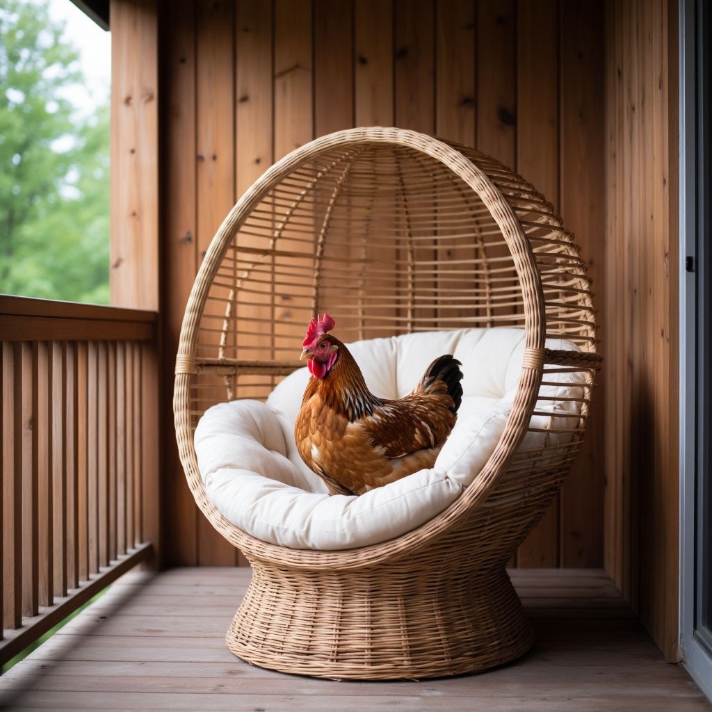 Ну если она будет мне в этом кресле яйца нести, то в целом я не против. Тётя Глаша тоже.