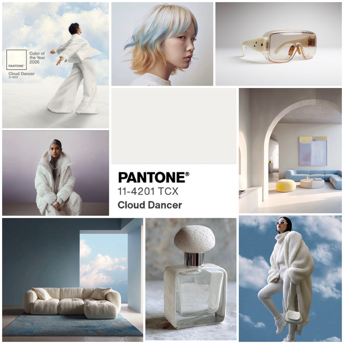 Цвет 2026 года - Cloud Dancer (Облачный Танцор).