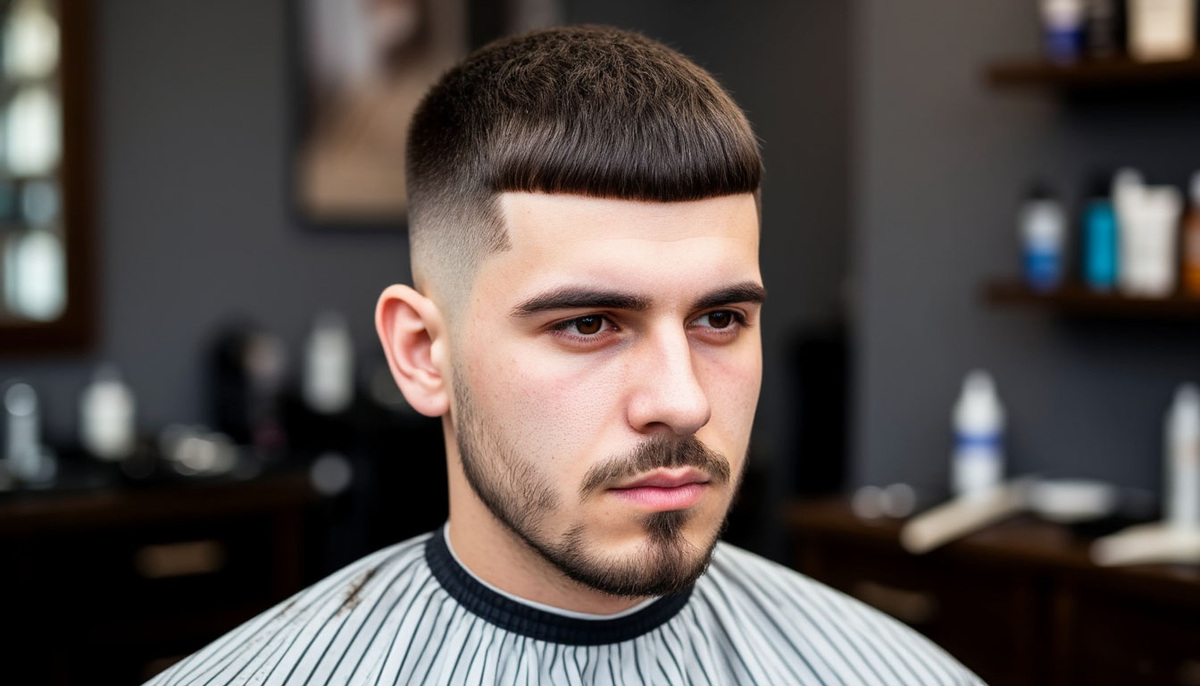 Мужская Стрижка Цезарь