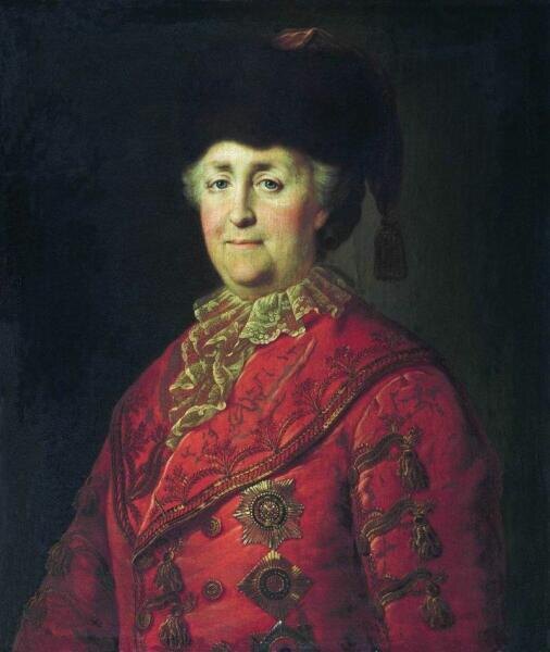    Михаил Шибанов, «Екатерина Вторая в дорожном костюме», 1787 г. Фото: общественное достояние