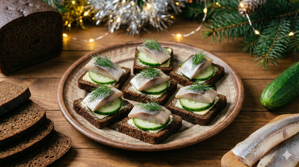 3 простых канапе на Новый год