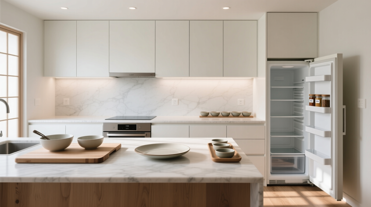 Главный секрет спокойной готовки — продуманное пространство. Создайте на кухне четкие «станции» для каждого этапа, и вы удивитесь, насколько легко и быстро все пойдет.