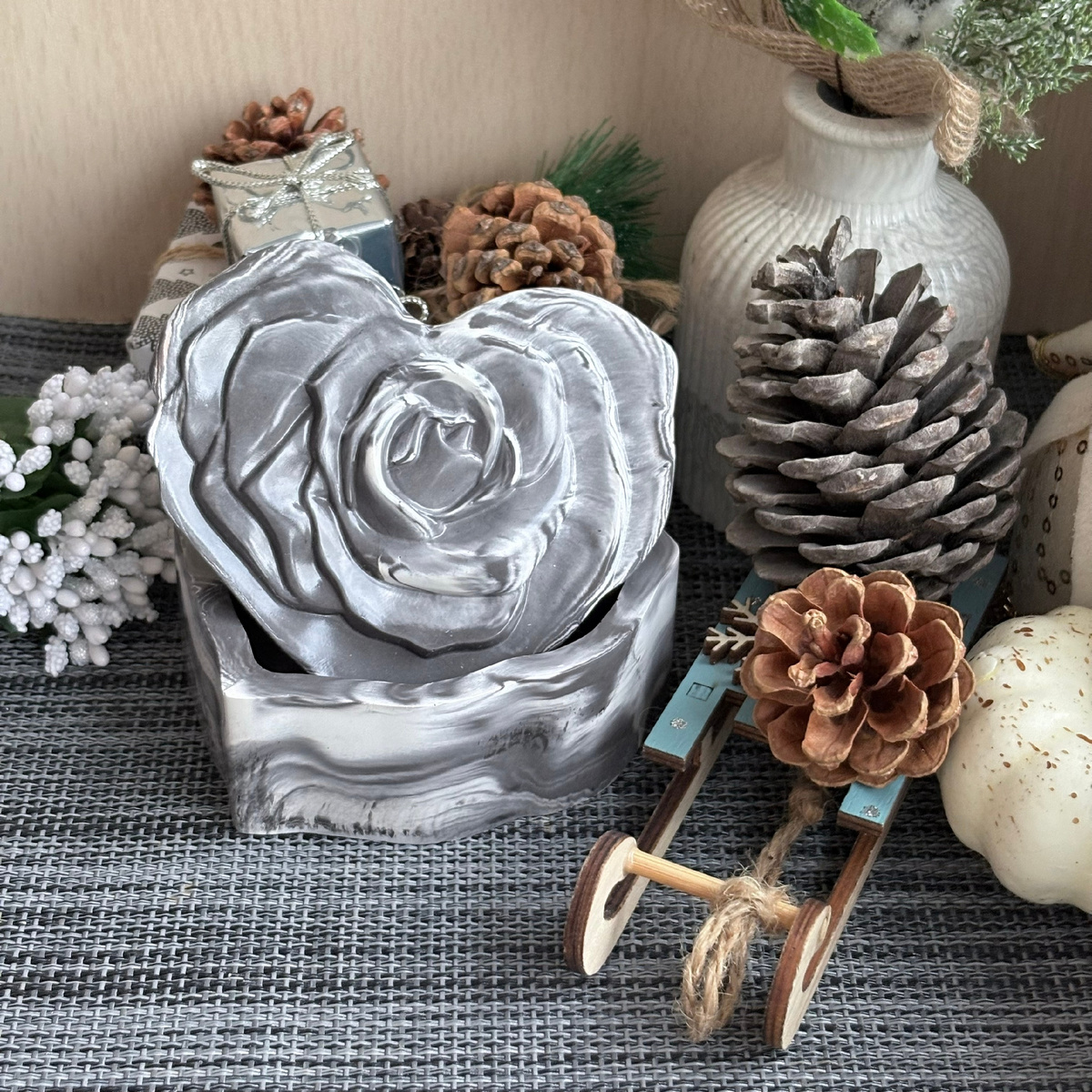 Шкатулка-роза