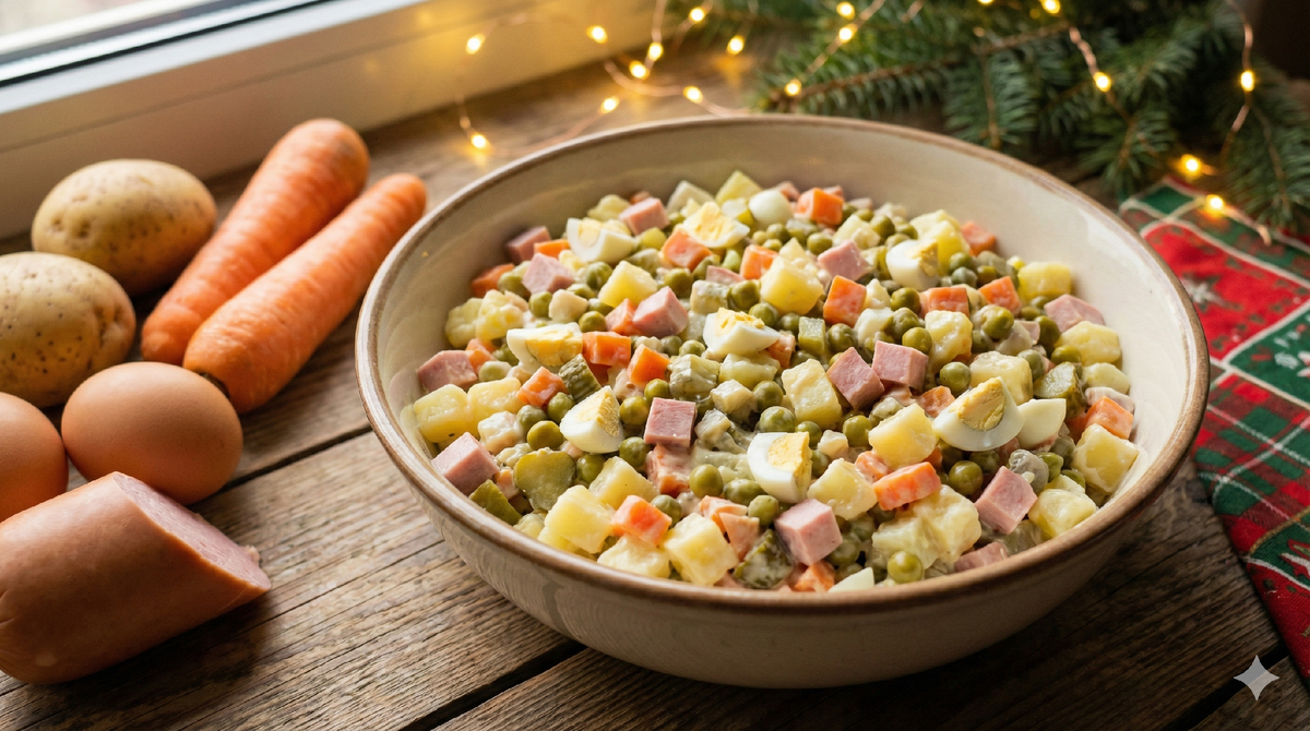 Салат «Бюджетный Оливье»