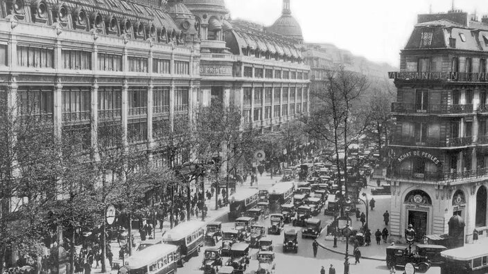 Бульвар Осман в 1929 г.