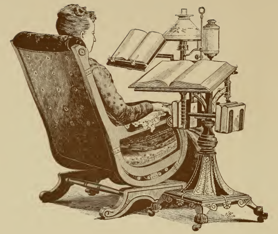 Викторианский органайзер для чтения.