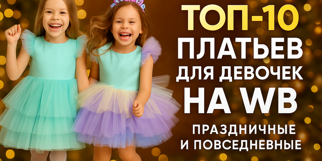 Топ-10 лучших платьев для девочек на Wildberries