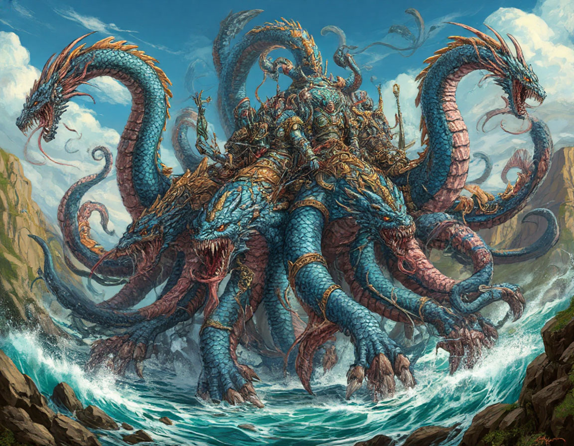 Гомер был бы в шоке, но по описанию это вполне себе Сцилла))