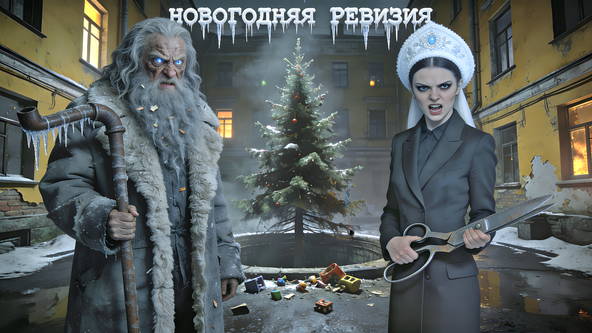 🎅 Злой Дед Мороз и Снегурка-Ликвидатор: новогодняя ревизия жизней (официальная версия, о которой молчат на ёлках)