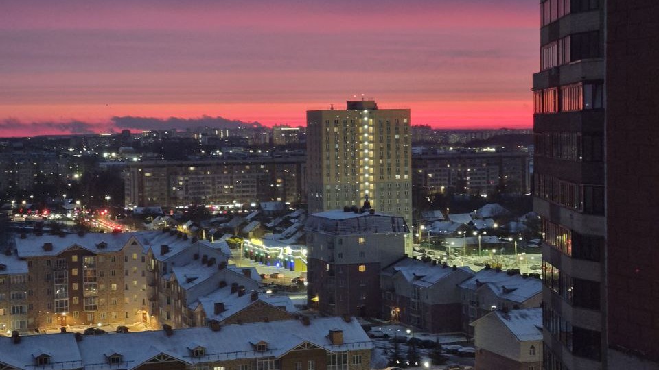 Как всегда, самый красивый рассвет, когда я дома