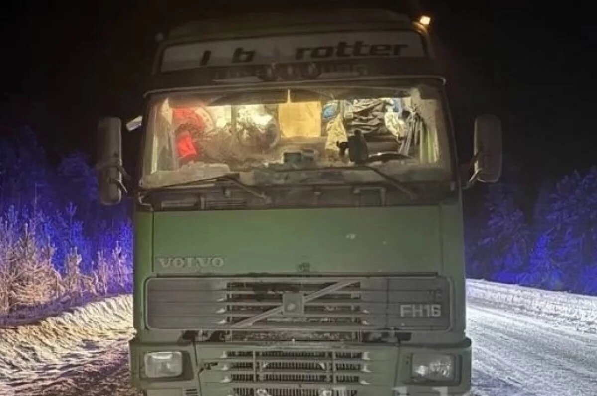    На трассе Нягань – Унъюган произошло ДТП с грузовиком