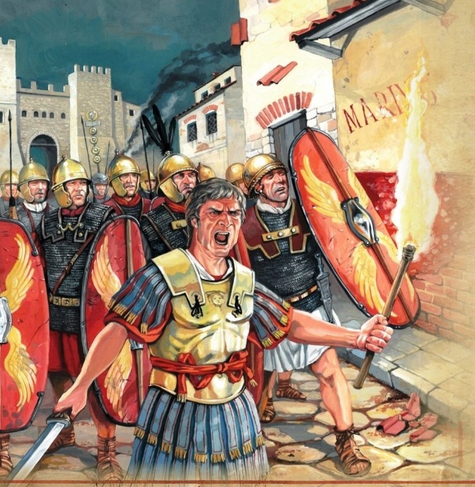 Луций Корнелий Сулла у Эсквилинских ворот в Риме, 88 год до н.э.

Art by Catalin Draghici
