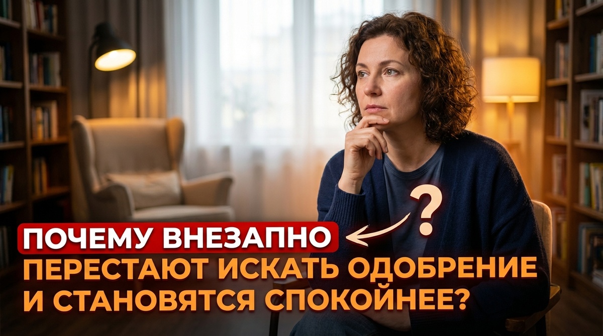 Почему  внезапно перестают искать одобрение и становятся спокойнее
