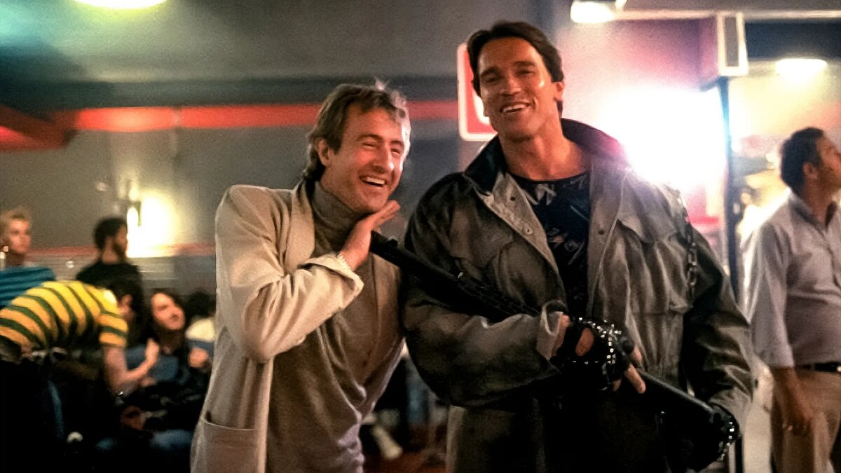 На съёмках фильма "Терминатор".