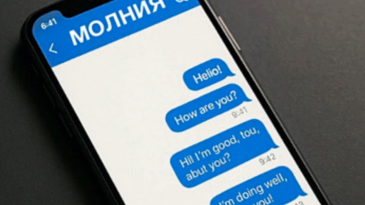 Приблизительный вид нового сервиса «Молния». Мессенджер и супер-приложение от российских и китайских разработчиков.