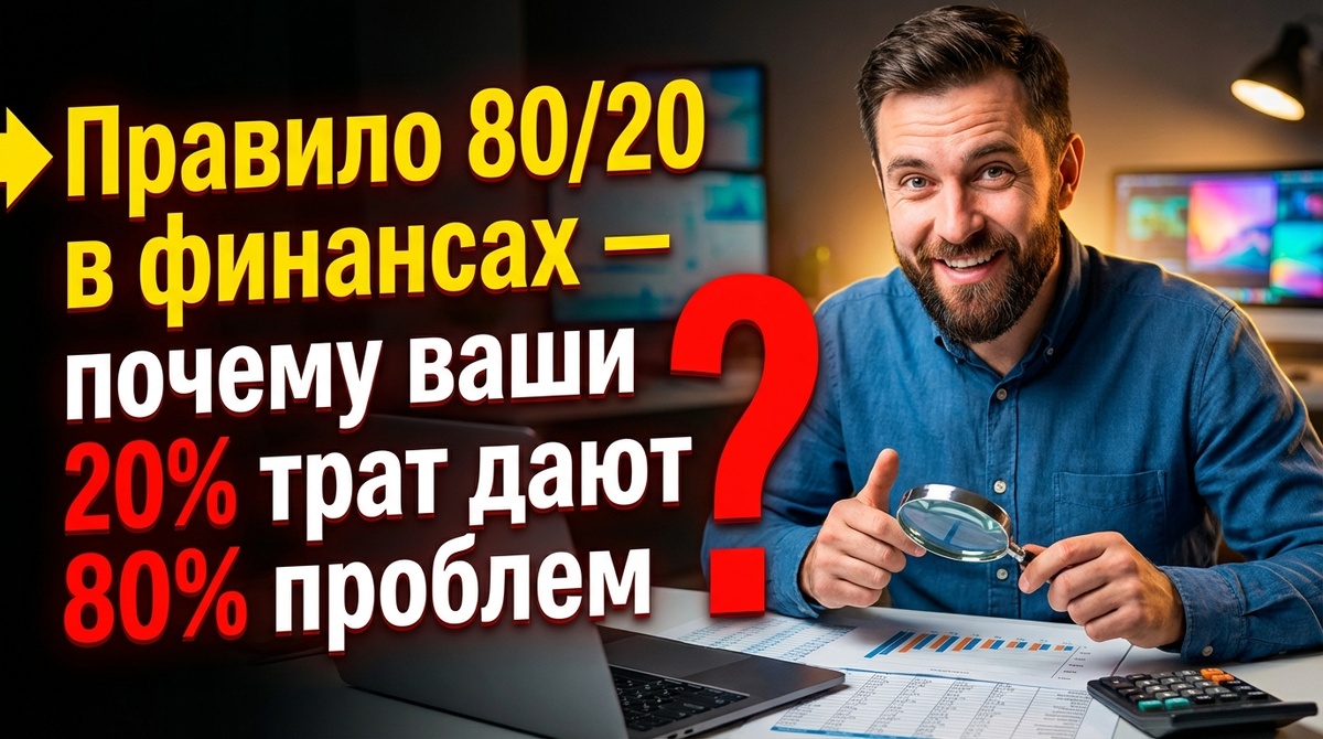 Правило 80/20 в финансах – почему ваши 20% трат дают 80% проблем