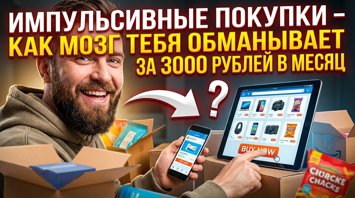 Импульсивные покупки – как мозг тебя обманывает за 3000 рублей в месяц