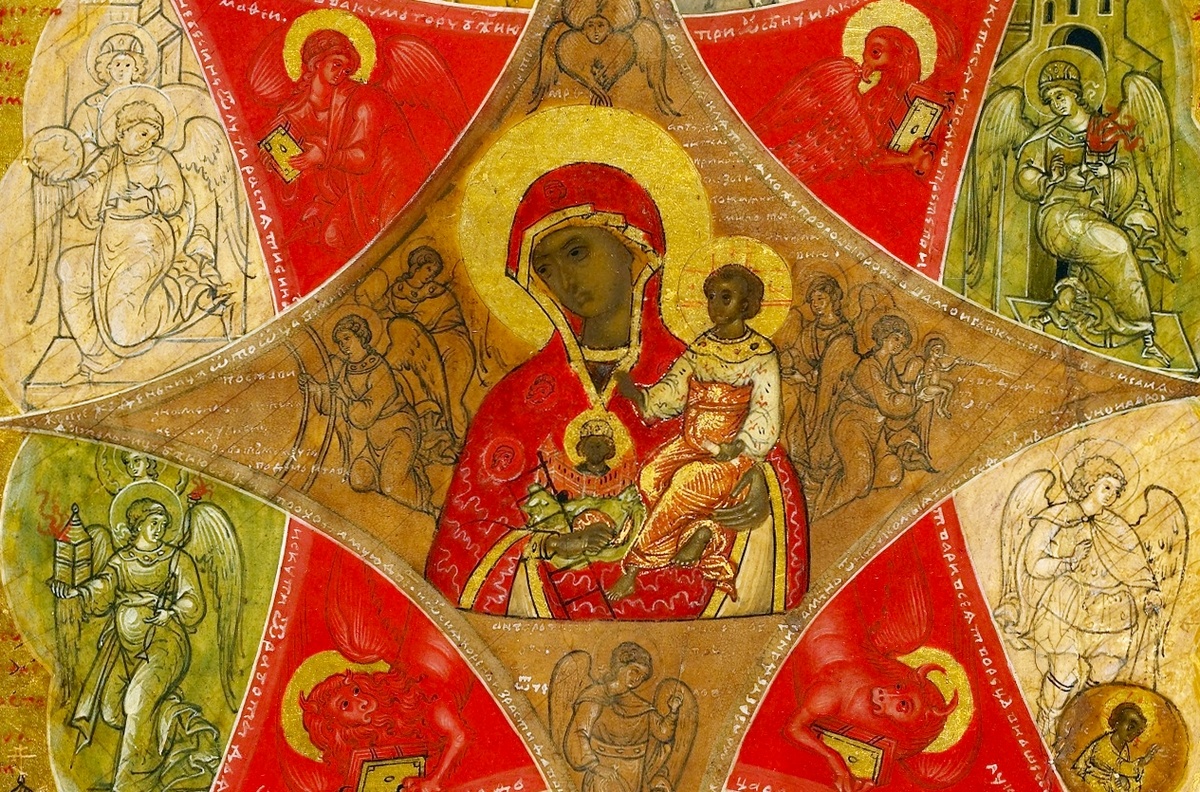 Икона Богородицы Неопалимая Купина, конец 1590-х.