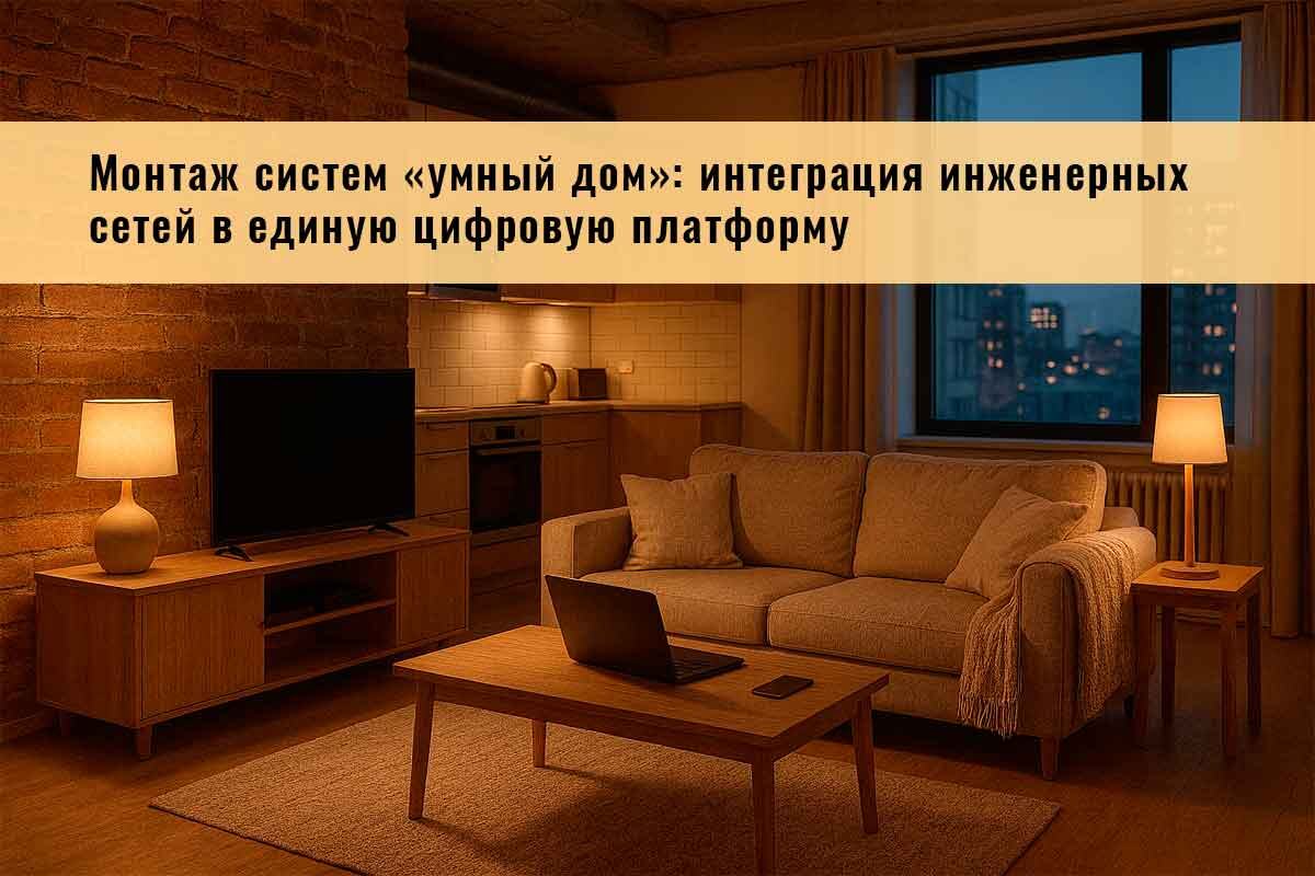 Монтаж систем «умный дом»: интеграция инженерных сетей в единую цифровую платформу