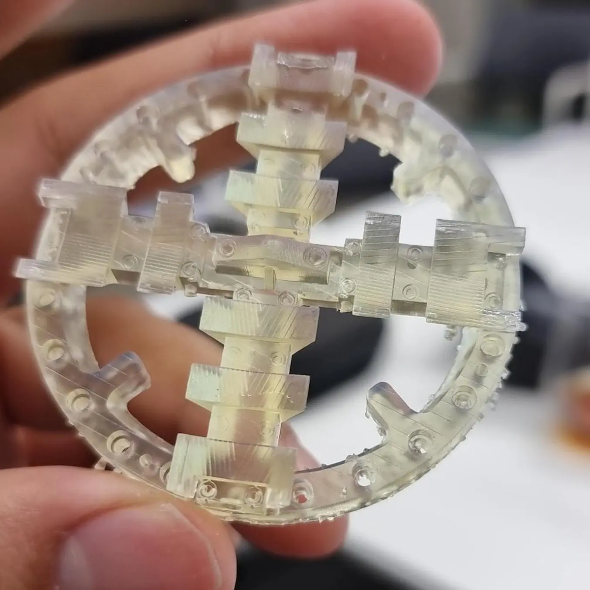 3D-печатная миниатюра режущего колеса ТПМК