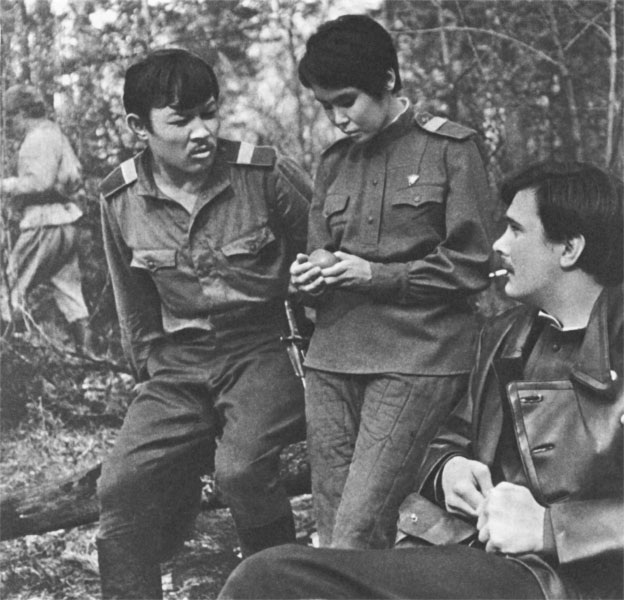 Главные герои фильма  «Песнь о Маншук» (Казахстан, 1969)