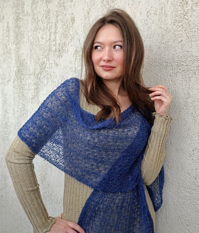 Ажурный палантин на Ивушке